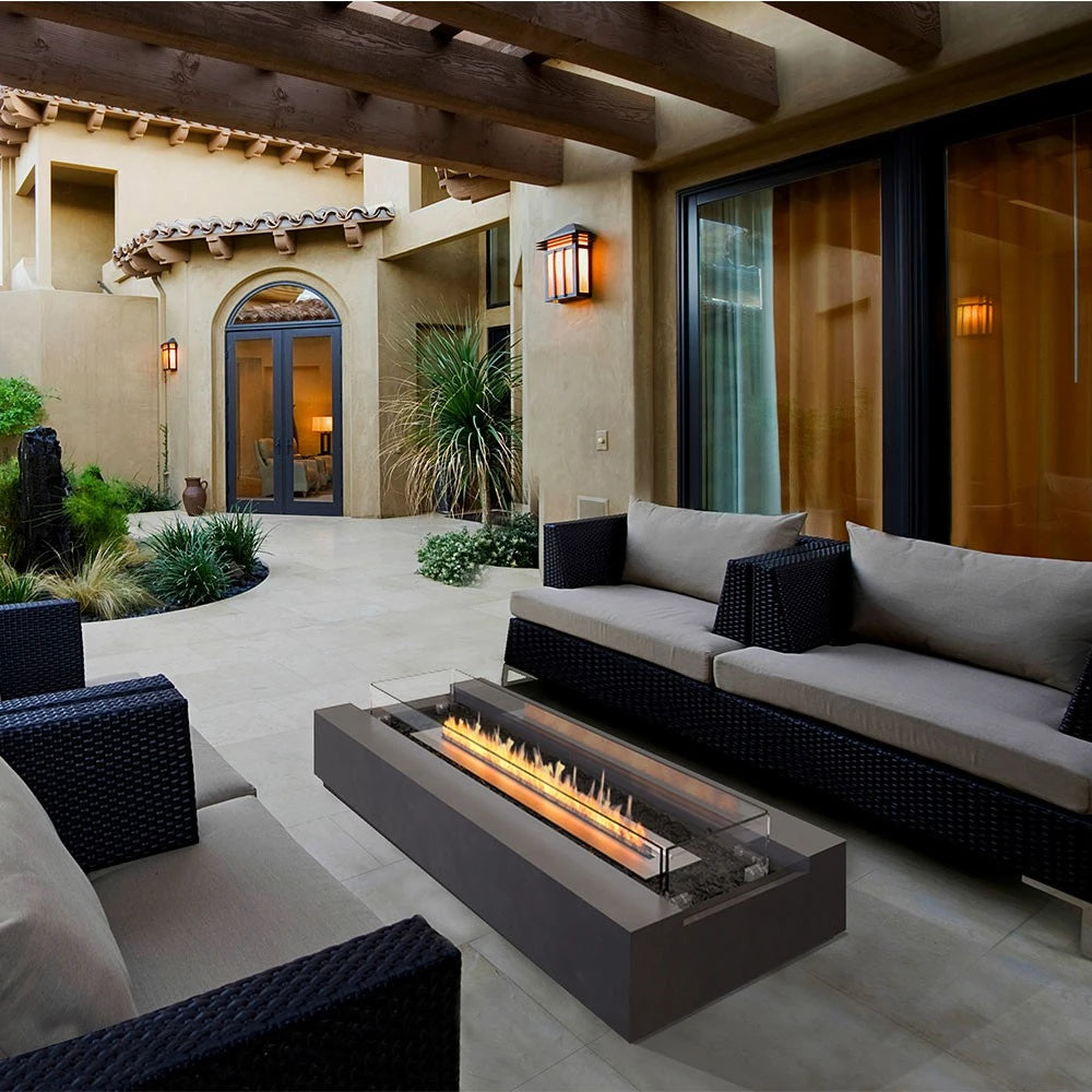 Cosmo 50 - Teak Bioethanol Fire Pit