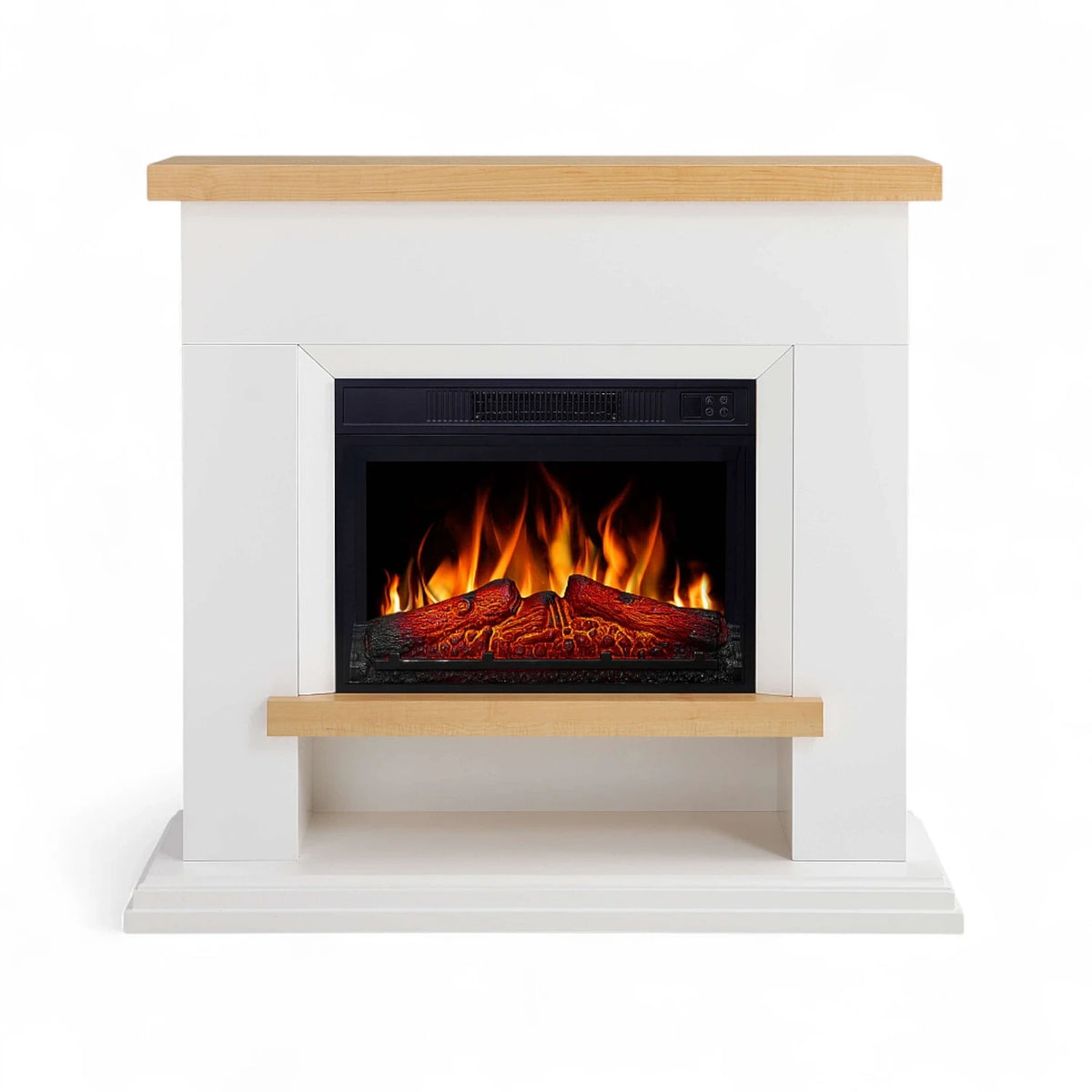 Shelford Freestanding Electric Fireplace - White
