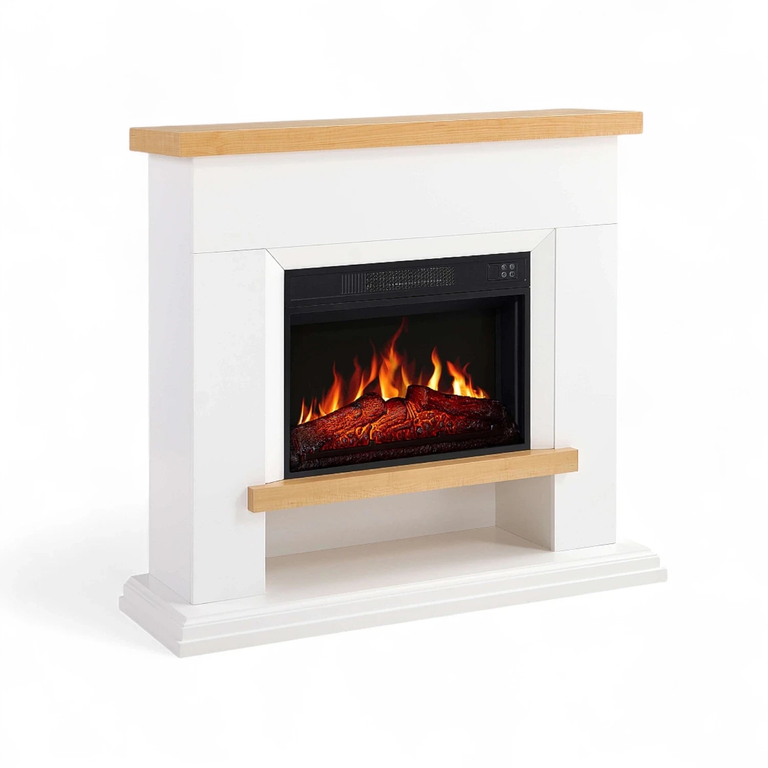Shelford Freestanding Electric Fireplace - White