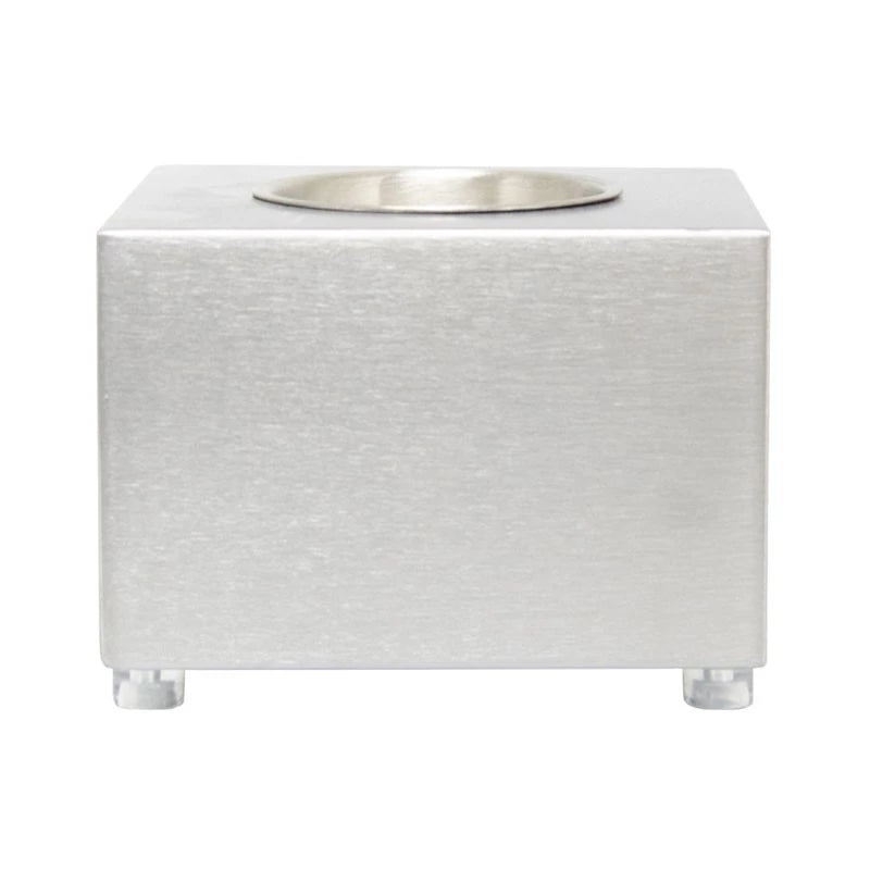 Cube Tabletop Bio Fireplace - Steel