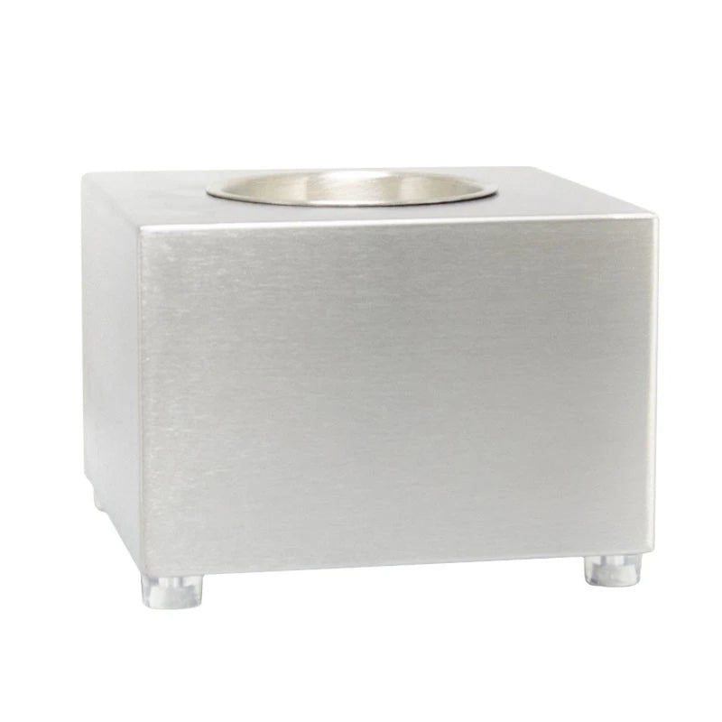 Cube Tabletop Bio Fireplace - Steel