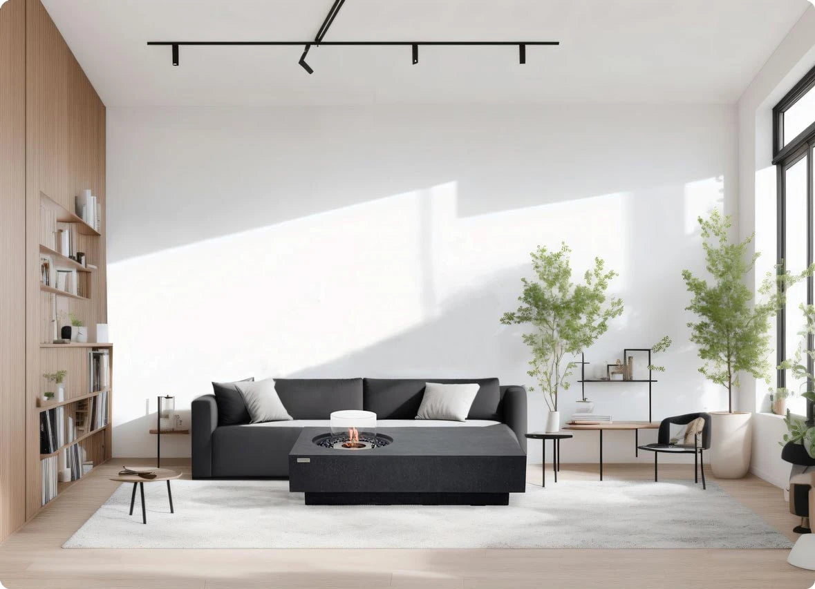 elementi coffee table bio ethanol fire