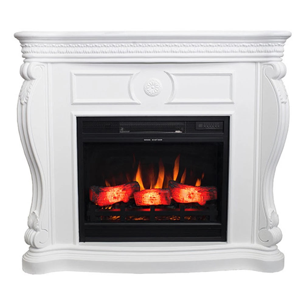 Lex Electric Fireplace - White