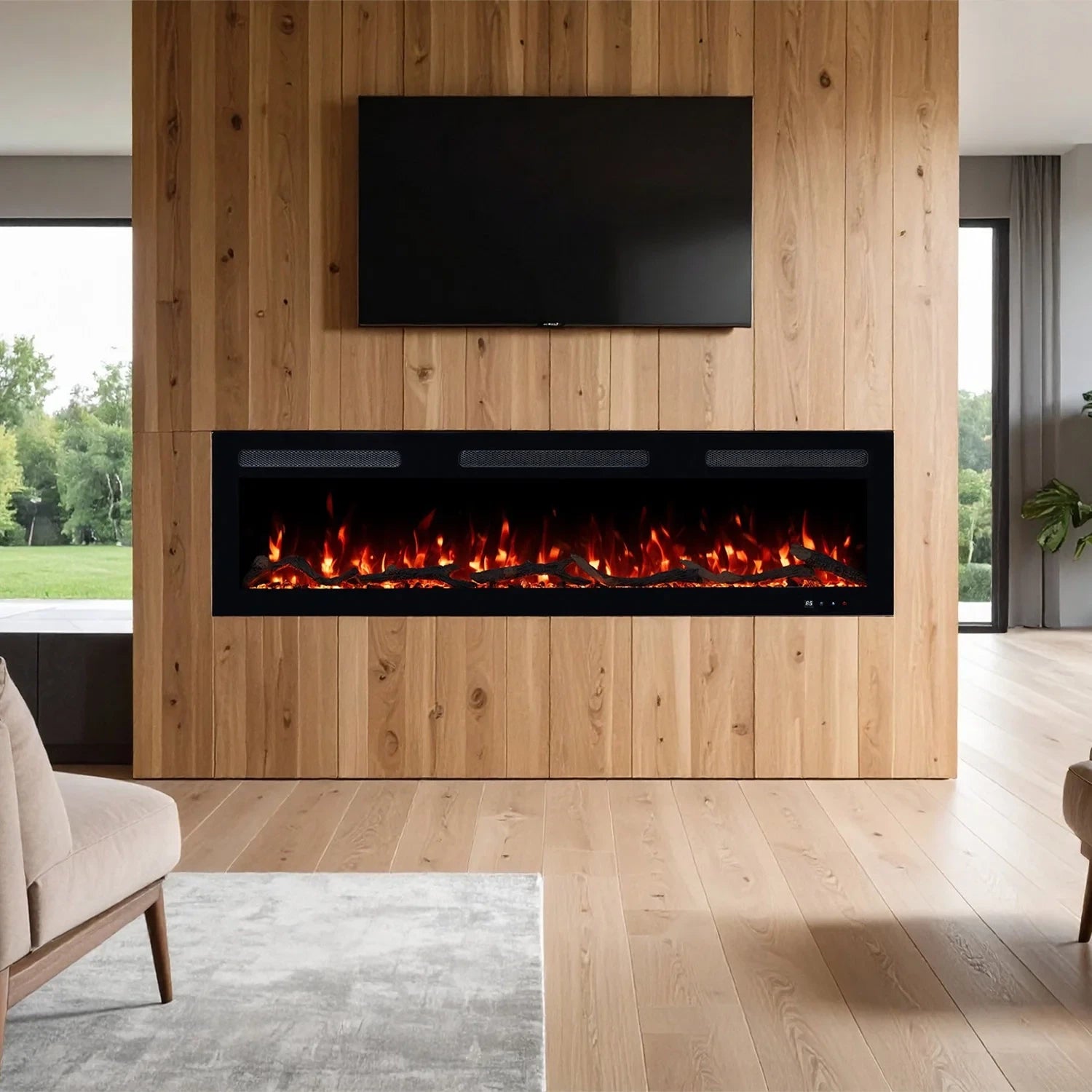 Monarch Electric Fireplace 127 with Colorful Flames