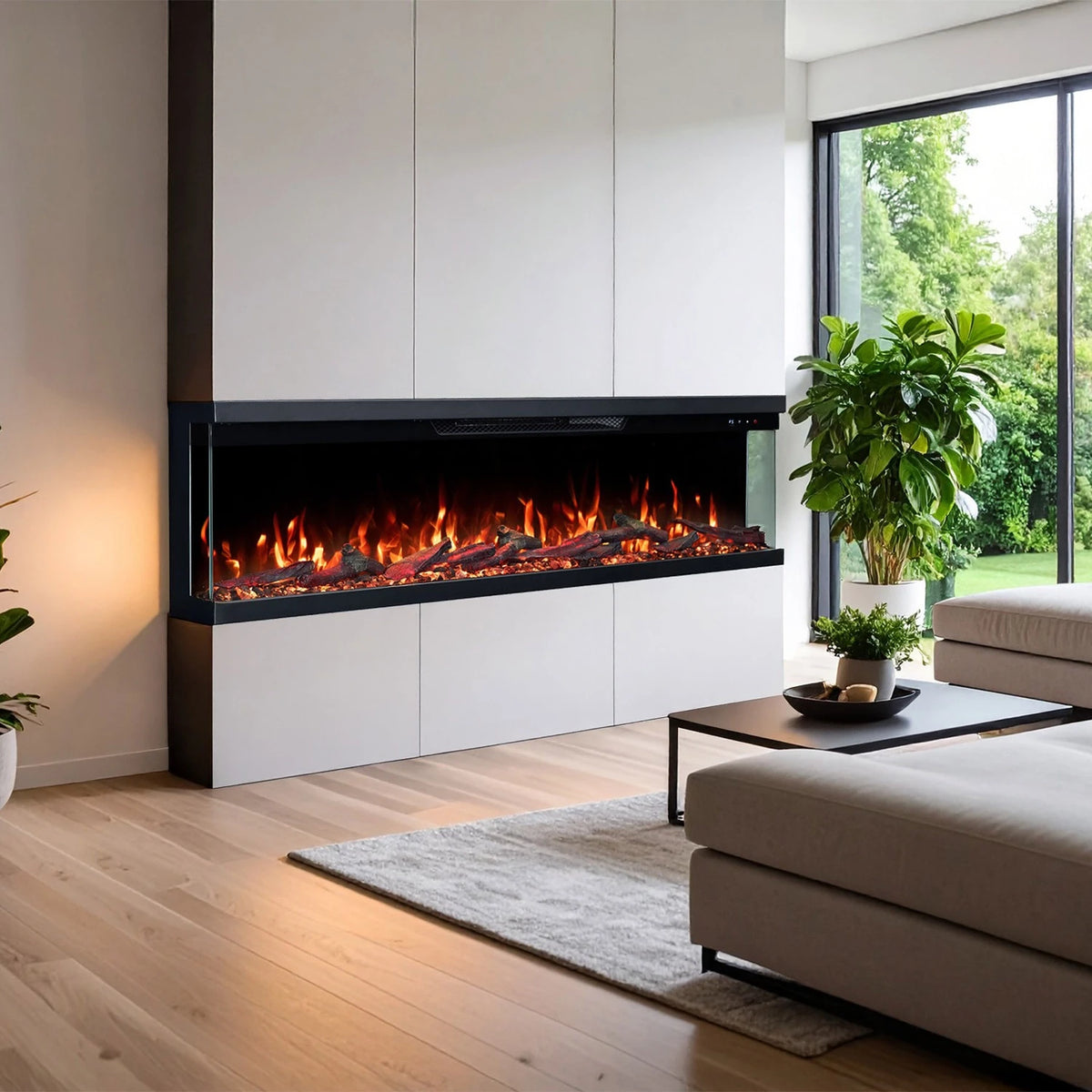 Unity 152 three-sided electric fireplace