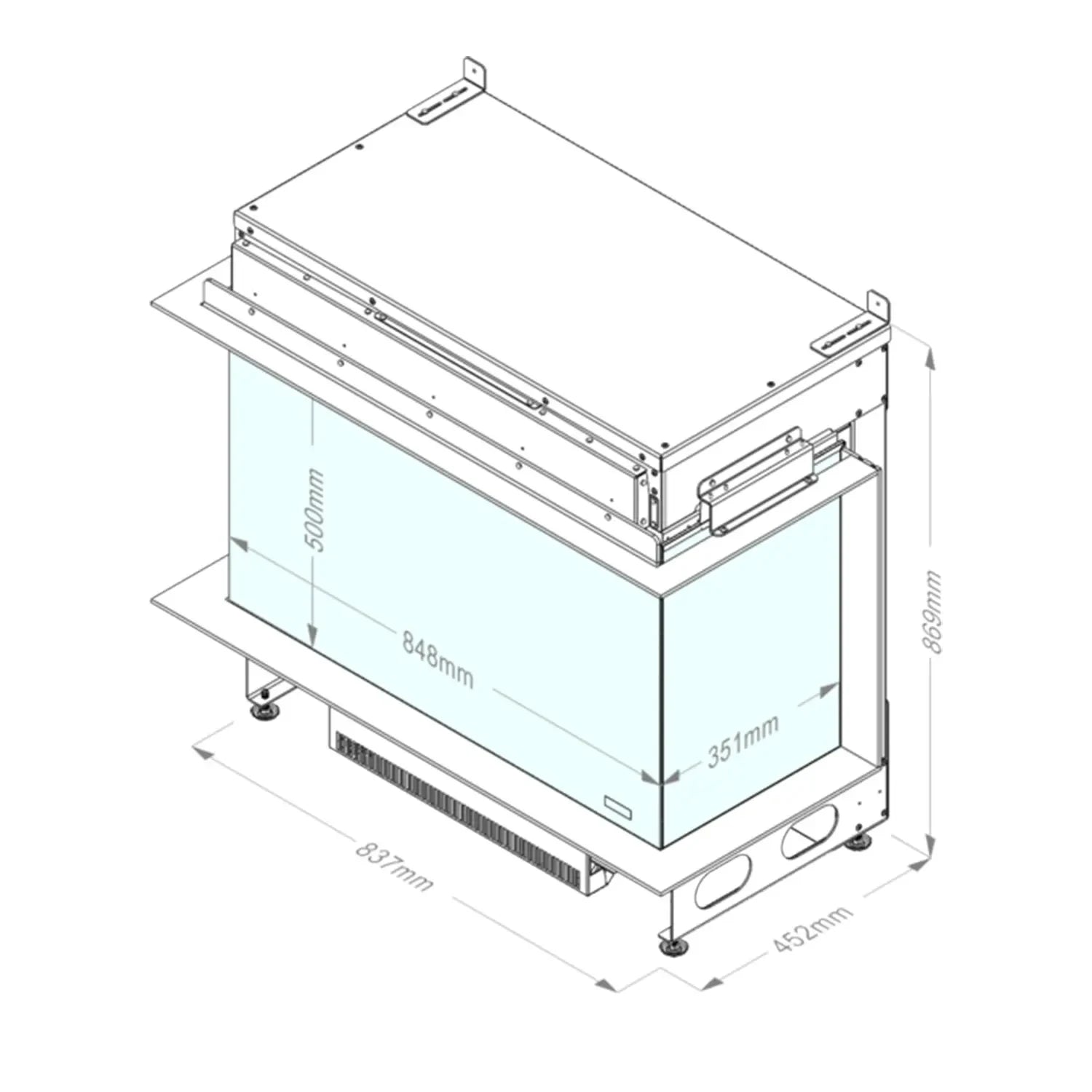 Dimplex e-MatriX 800/500 IIR Water Vapour Fireplace