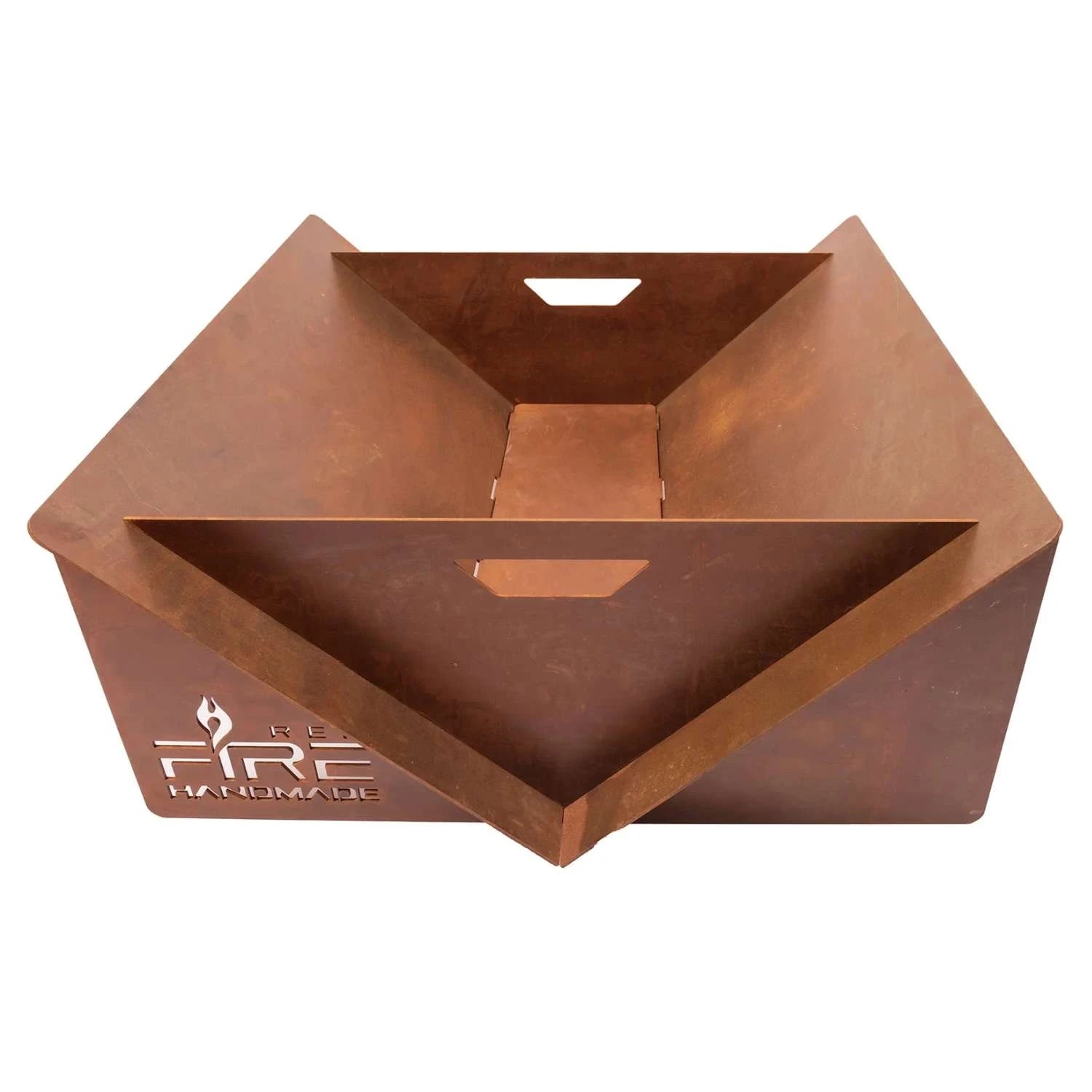 V-Shaped Fire Bowl - Rust