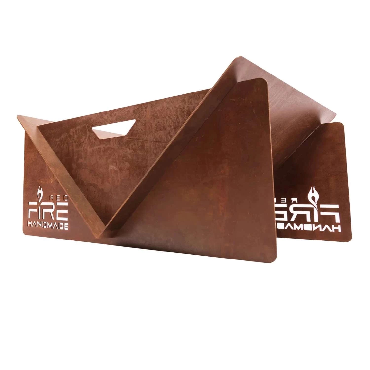 V-Shaped Fire Bowl - Rust