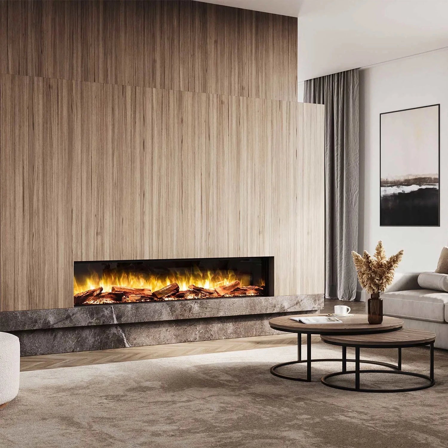 Flamerite Fires E-FX 1800 - 70" Built-in Electric Fireplace
