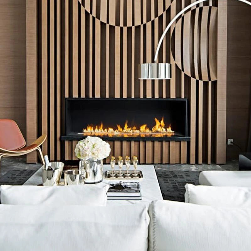 High-quality bioethanol built-in fireplace from Planika