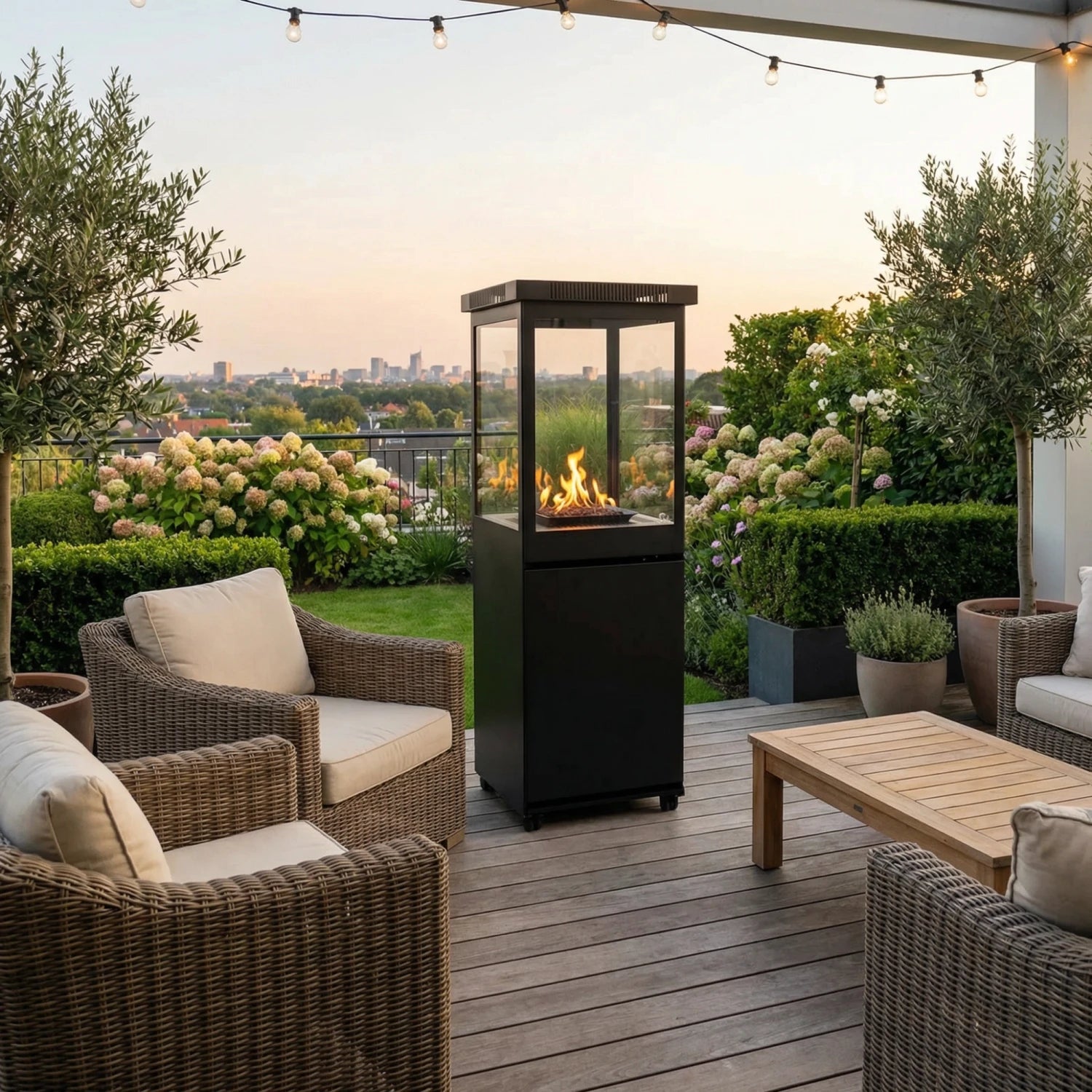 Marino Original - Matte Black Patio Fire