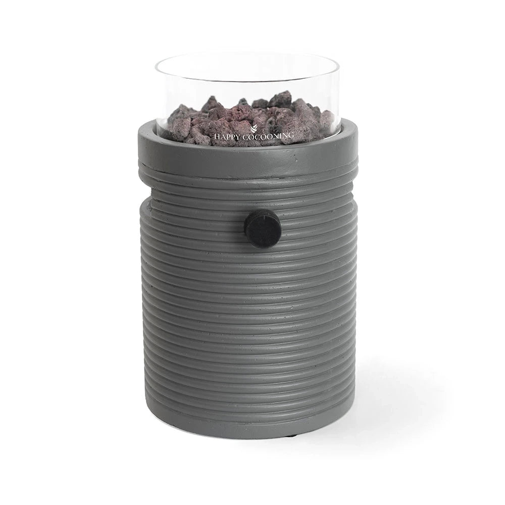 Lumi Groove Smokey Anthracite – Tabletop Gas Fireplace