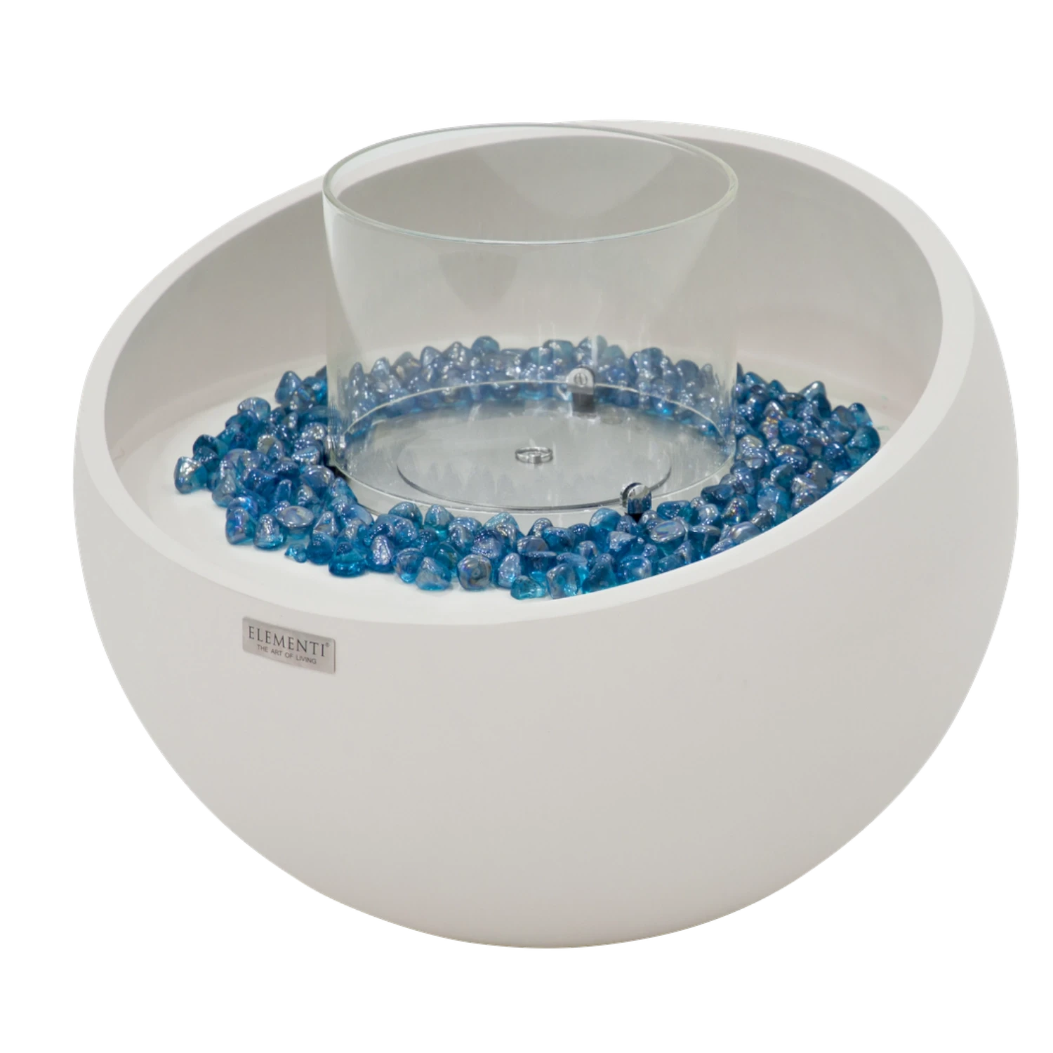 FIRENZE Bioethanol Fire Bowl – Cream White