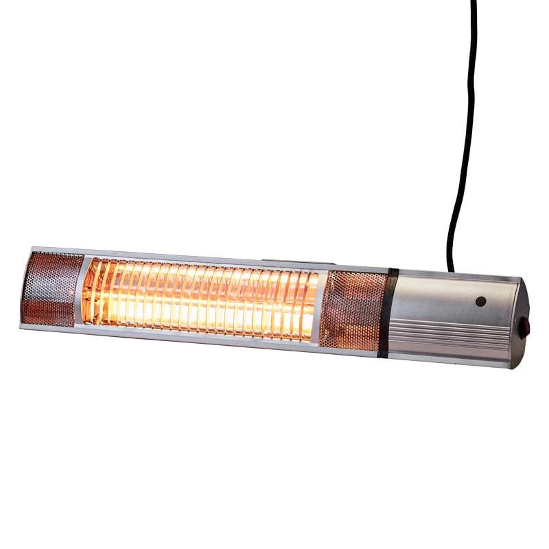 Patio Heater Wall-mounted 500-1000-1500 W, Silver