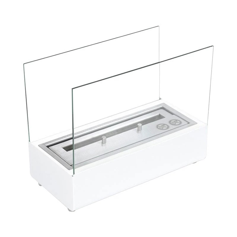 White Tabletop Bioethanol Fireplace