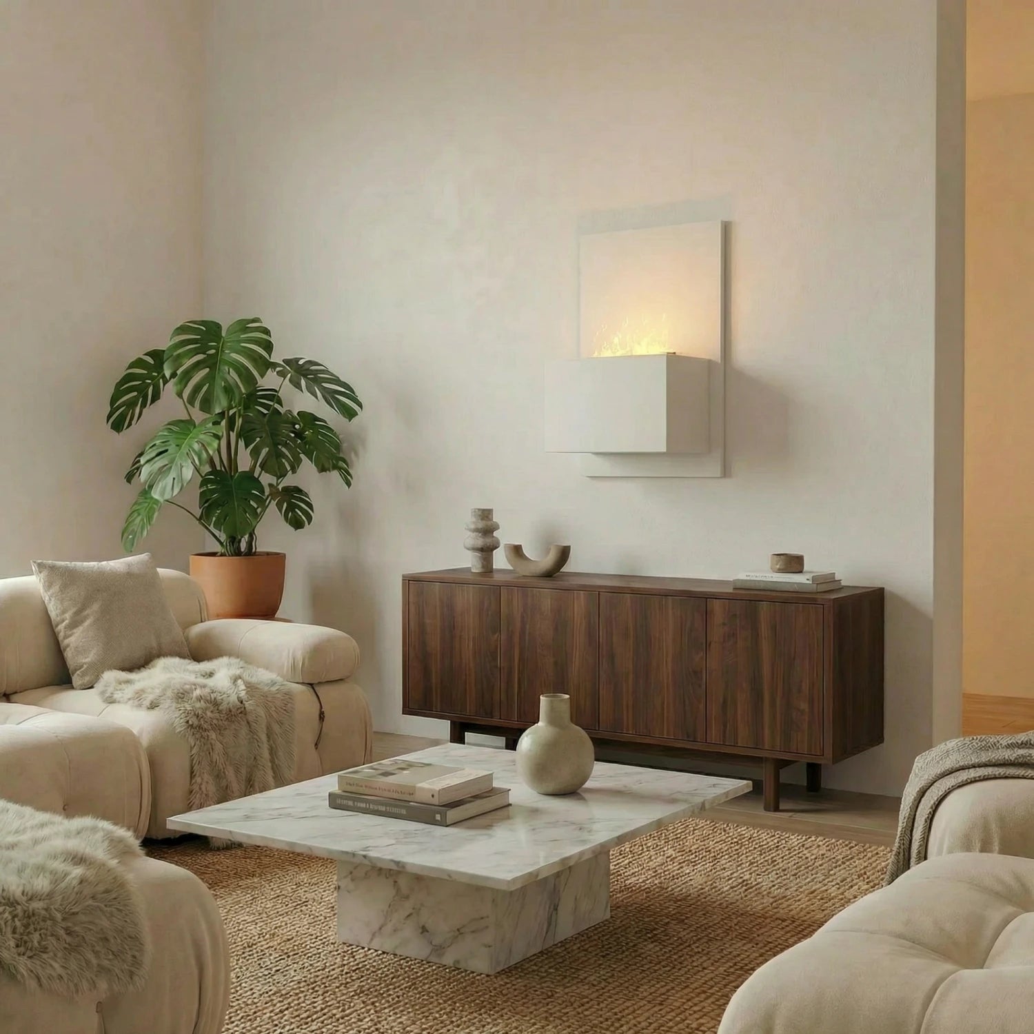 Brekke Wall-Mounted - White - Base Frame