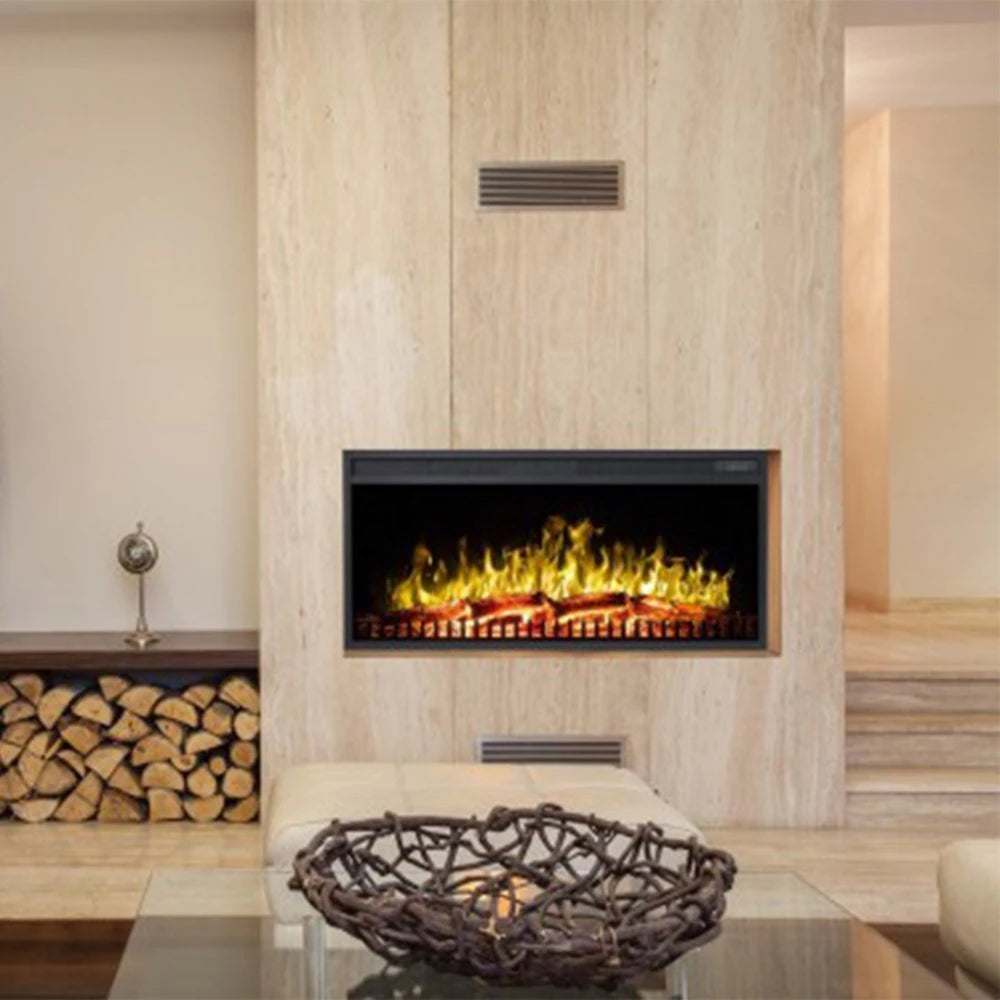 LED Classic Built-in Electric Fireplace - 129 cm