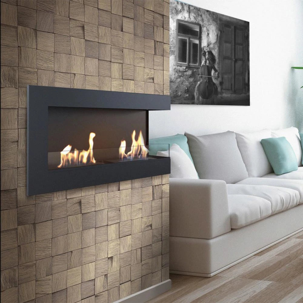 Corner Bio Fireplace 120 cm (Right)