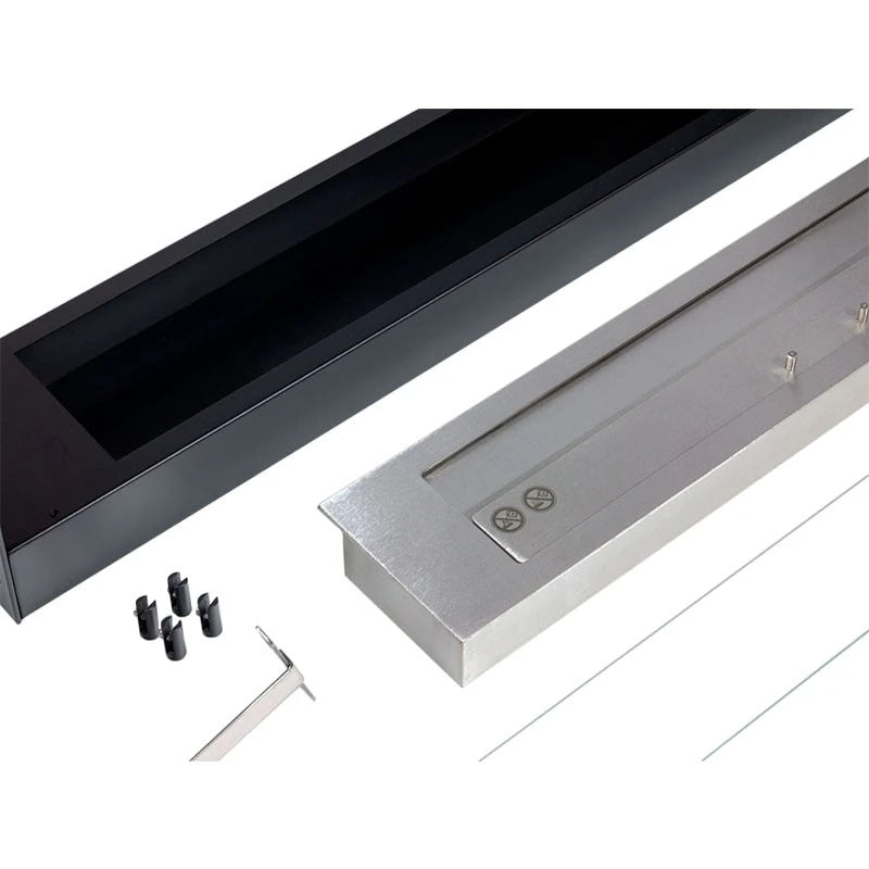 Built-in Bio Fireplace in Black - 60 cm