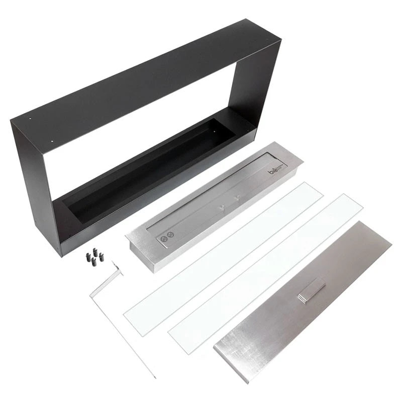 100 cm Built-in See Through Bio Fireplace