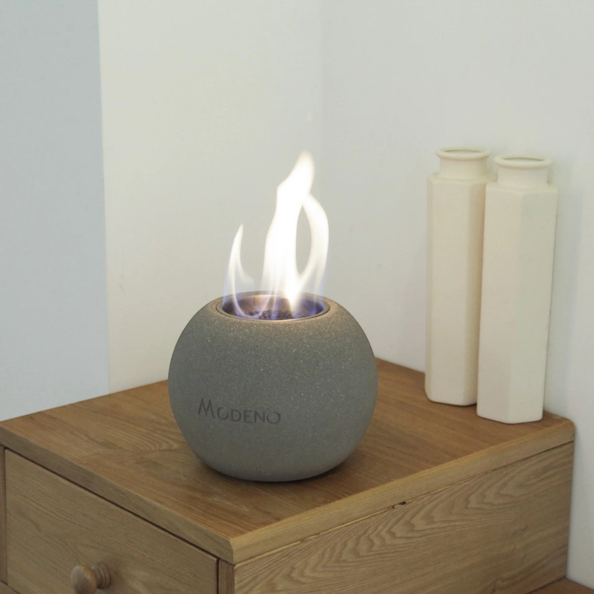 Paffu Bioethanol Tabletop Fireplace – Grey