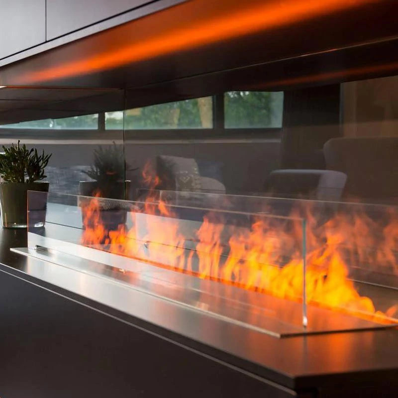 Magic-Fire by Safretti Mistero 1500 water vapour fireplace burner with 153 cm flame line