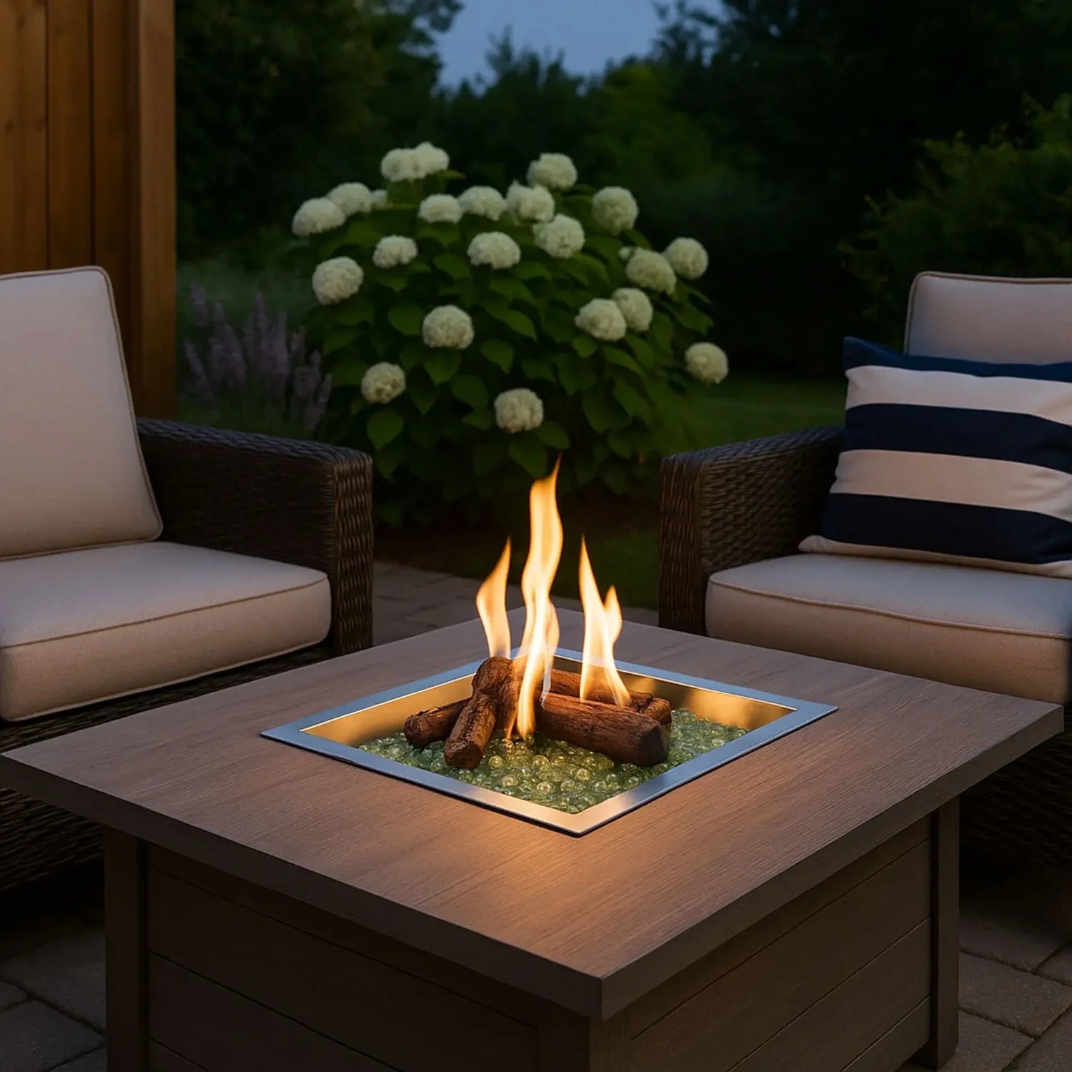 Square Gas Burner - 40 cm