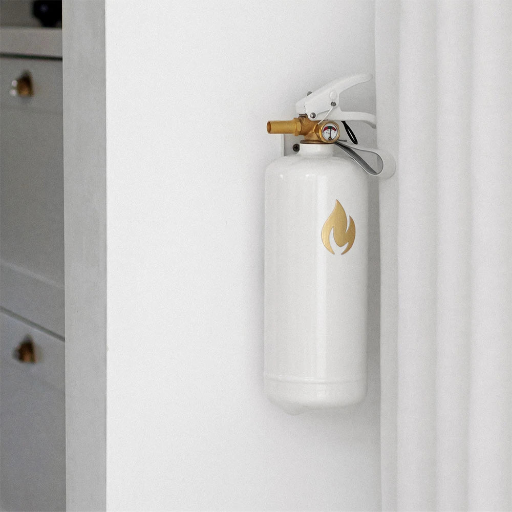 White Fire Extinguisher 2 kg - Gold Emblem