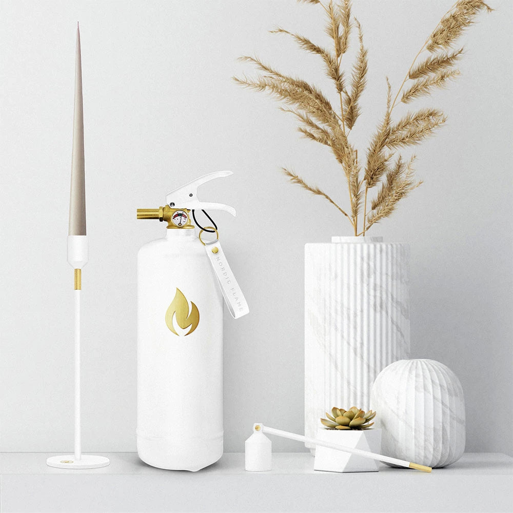 White Fire Extinguisher 2 kg - Gold Emblem