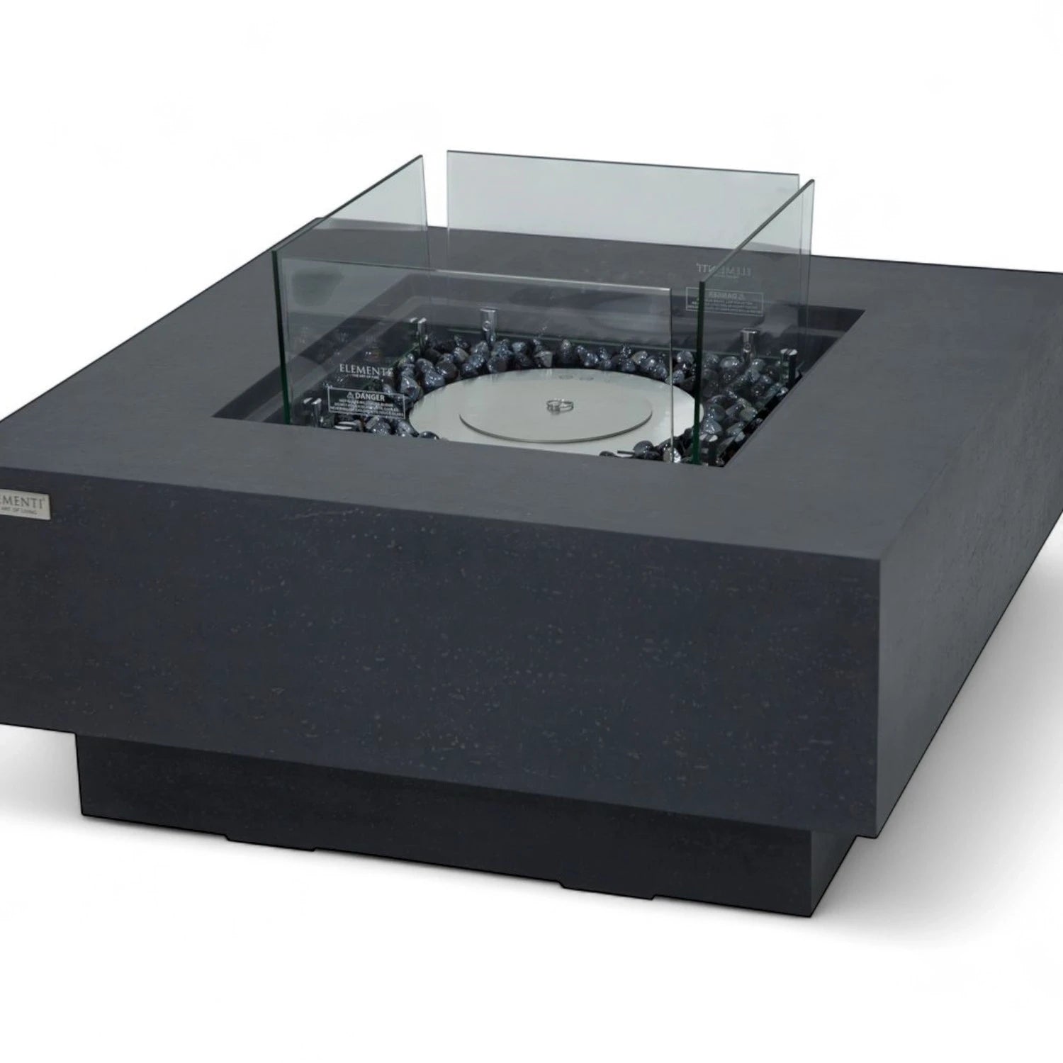 MANHATTAN Bioethanol Fire Table – Slate Black