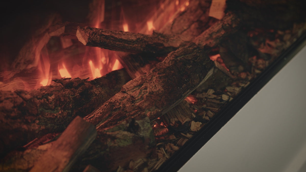 Load video: Deluxe Real Logs - Decoration Wood for British Fires Fireplace