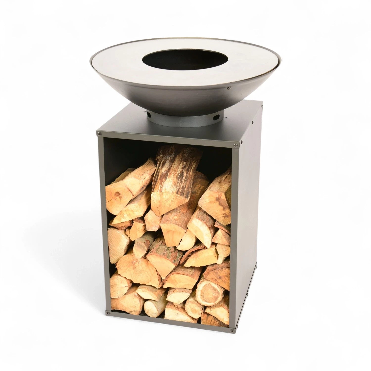 Onyx Fire Bowl w/ Grill and Log Storage - Ø60