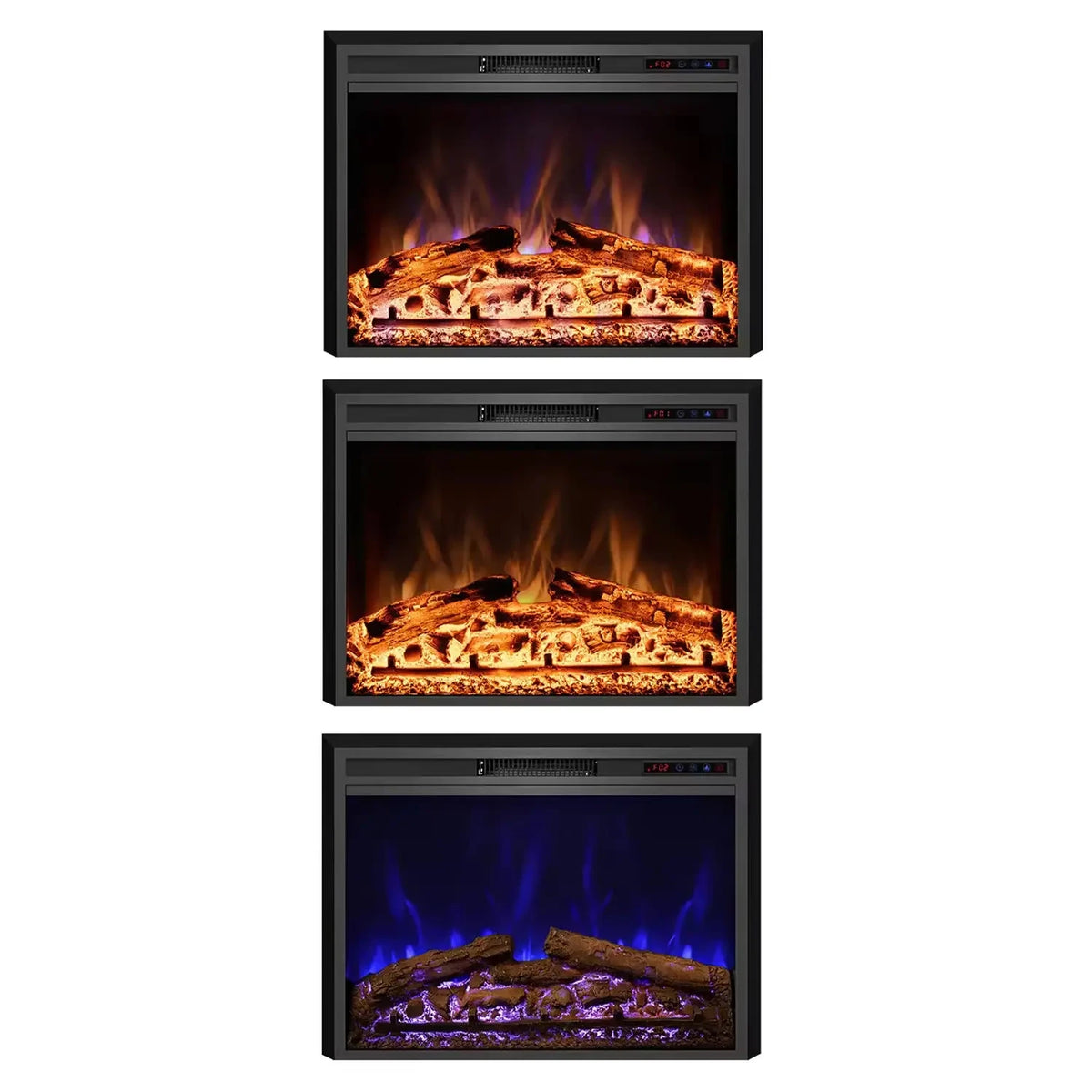 Pyrope Electric Fireplace Insert - 77 cm