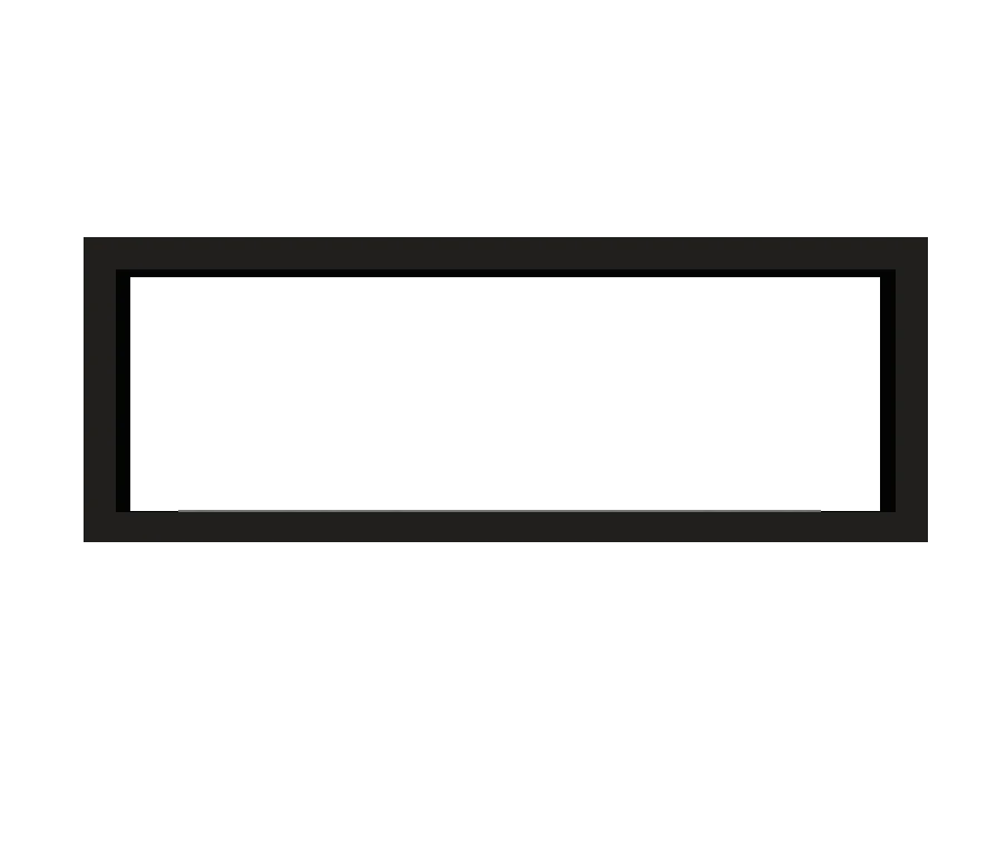 Icon Slimline Firebox FBDS1650 Black
