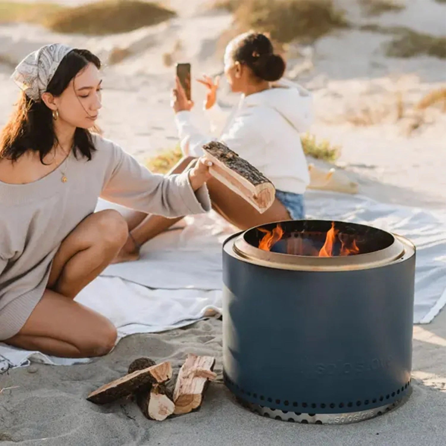 Bonfire + Stand 2.0 Smokeless Firepit - Water