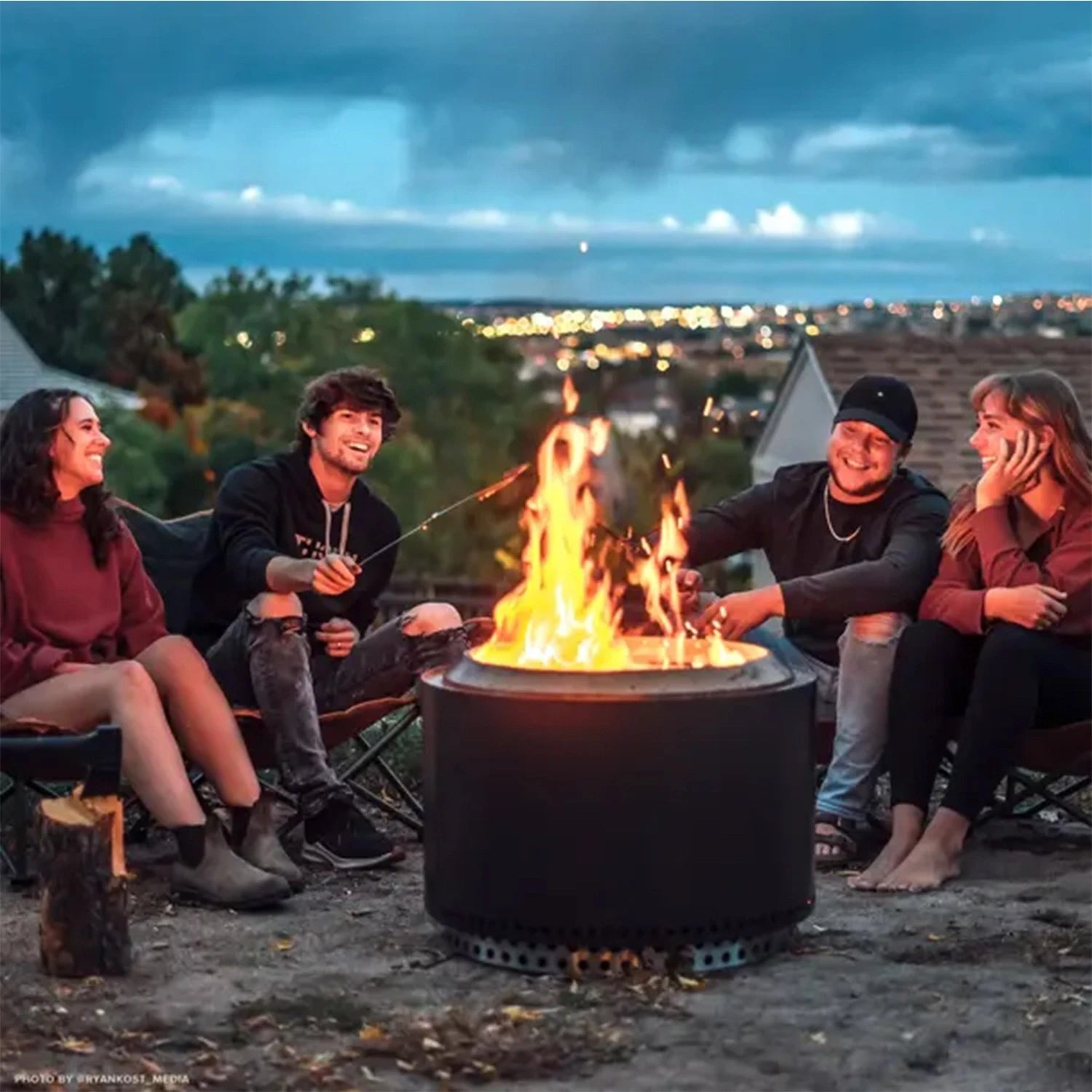 Yukon + Stand 2.0 Smokeless Fire Pit - Ash
