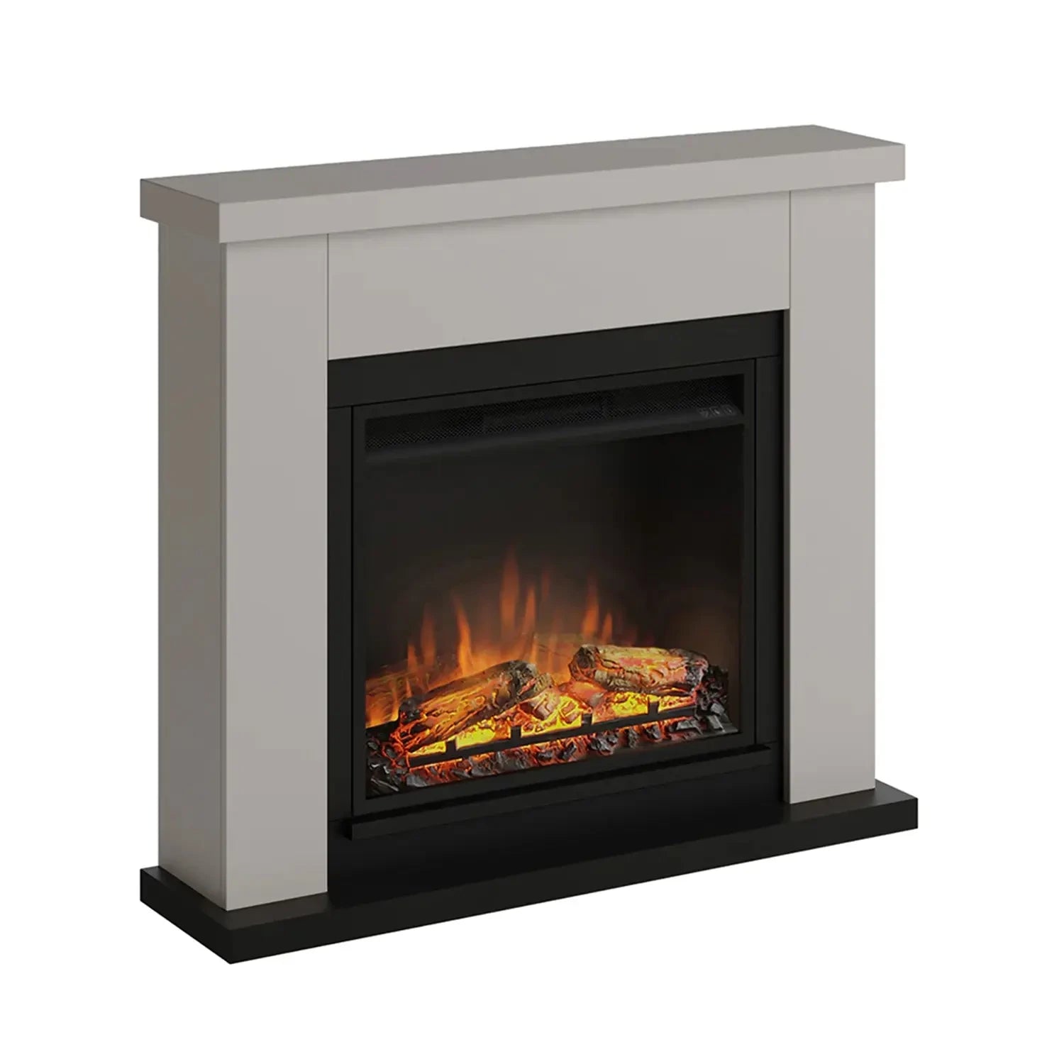 Frode Electric Fireplace - Beige