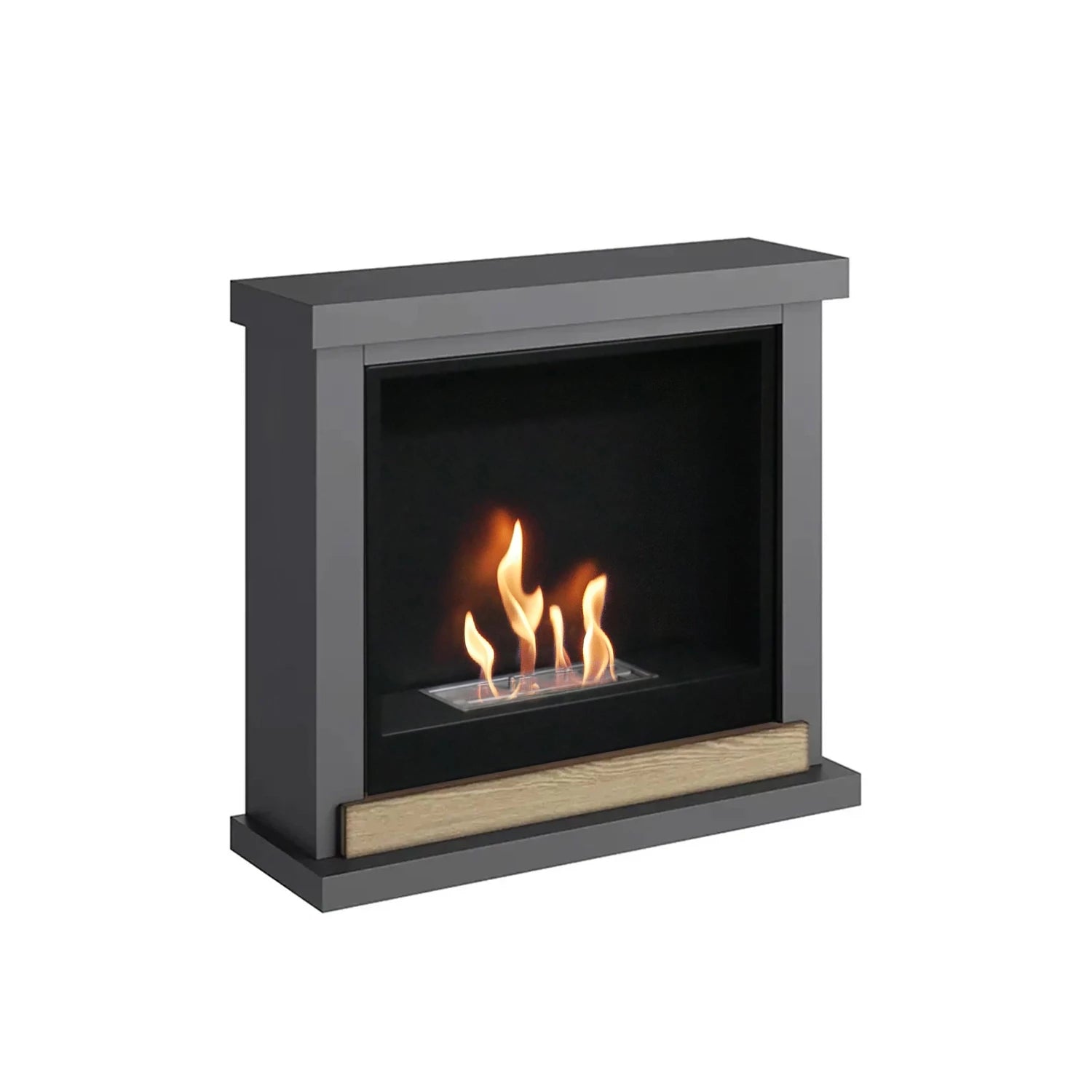 Hagen Bioethanol Fireplace Mantel - Grey