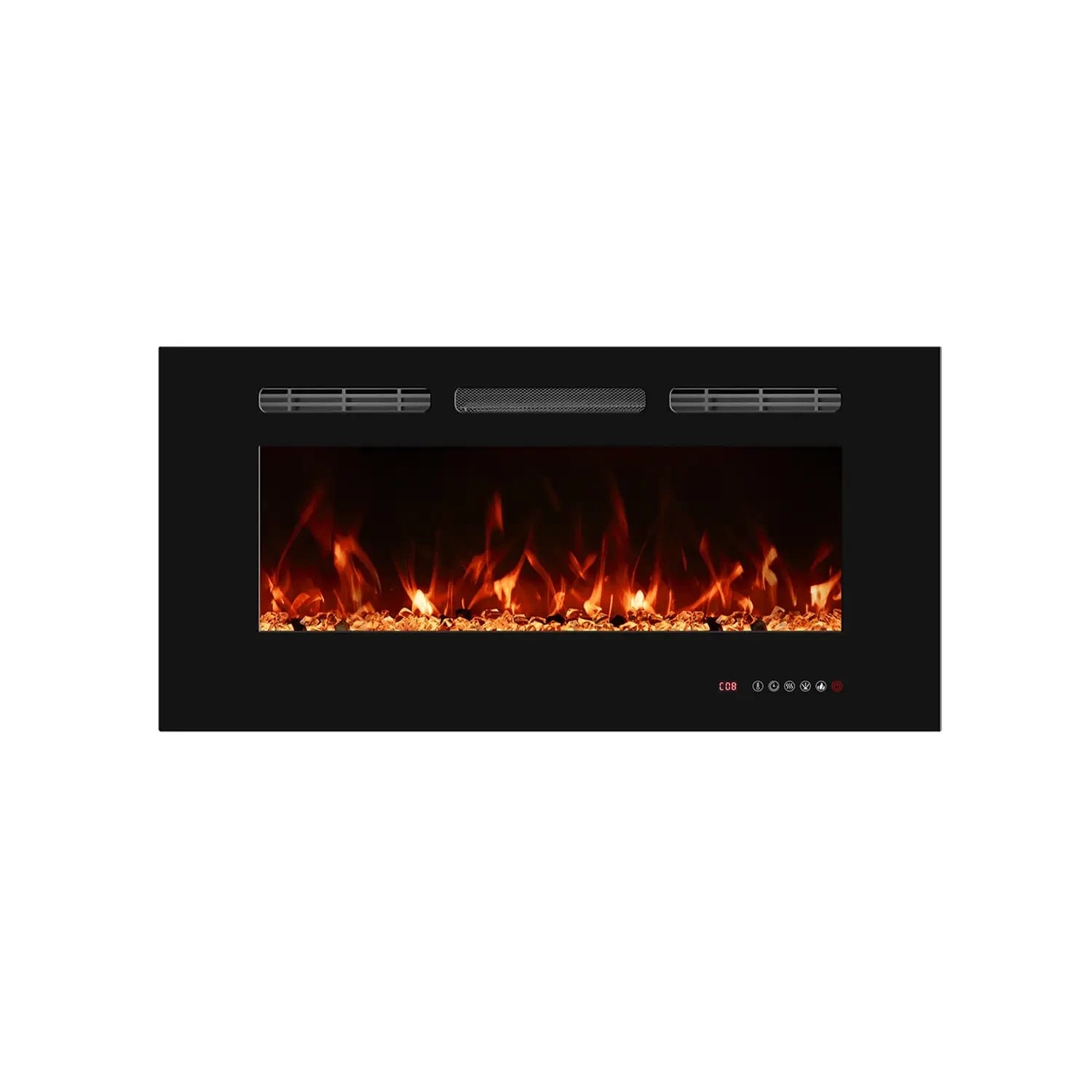 Titanite Built-In Electric Fireplace - 91 cm