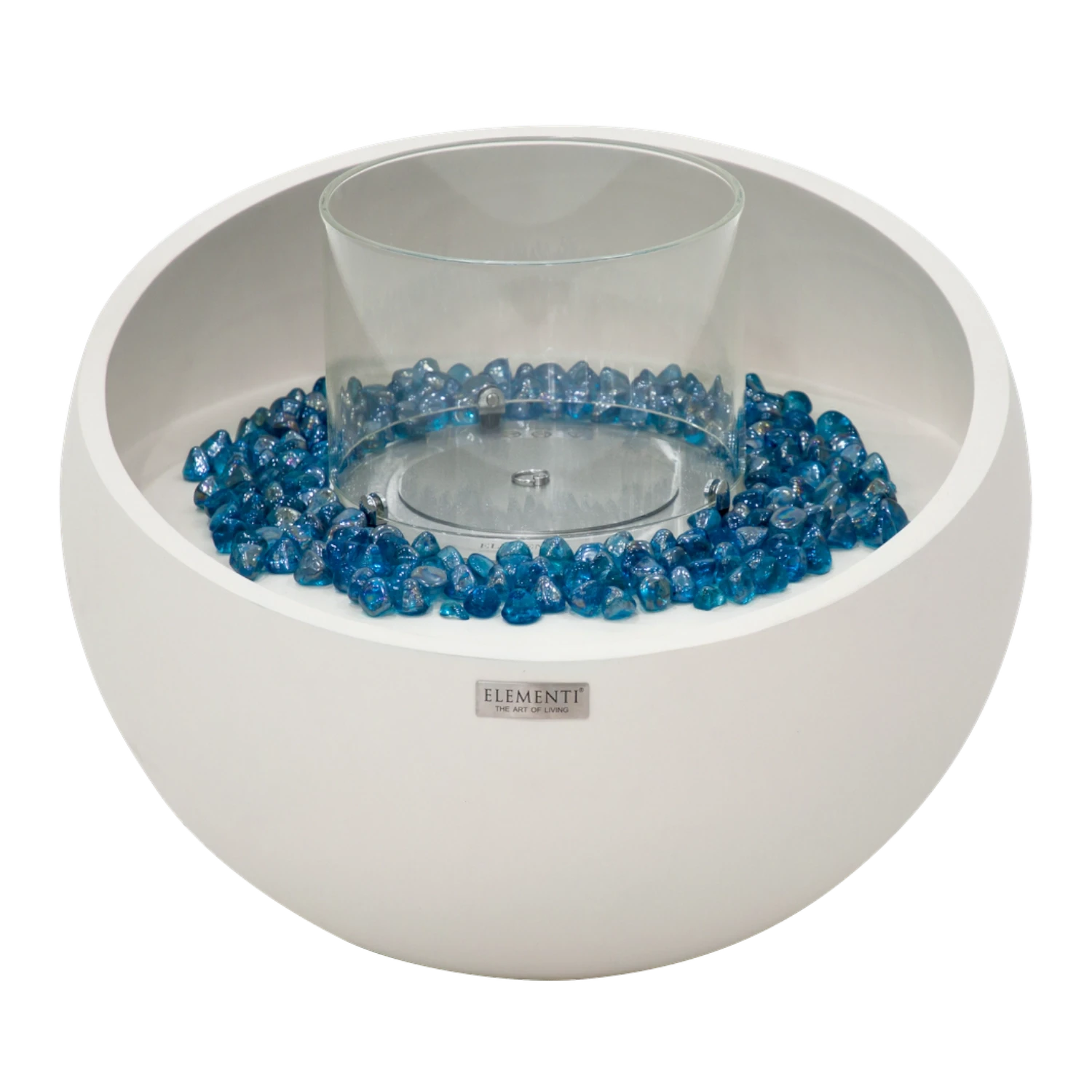FIRENZE Bioethanol Fire Bowl – Cream White