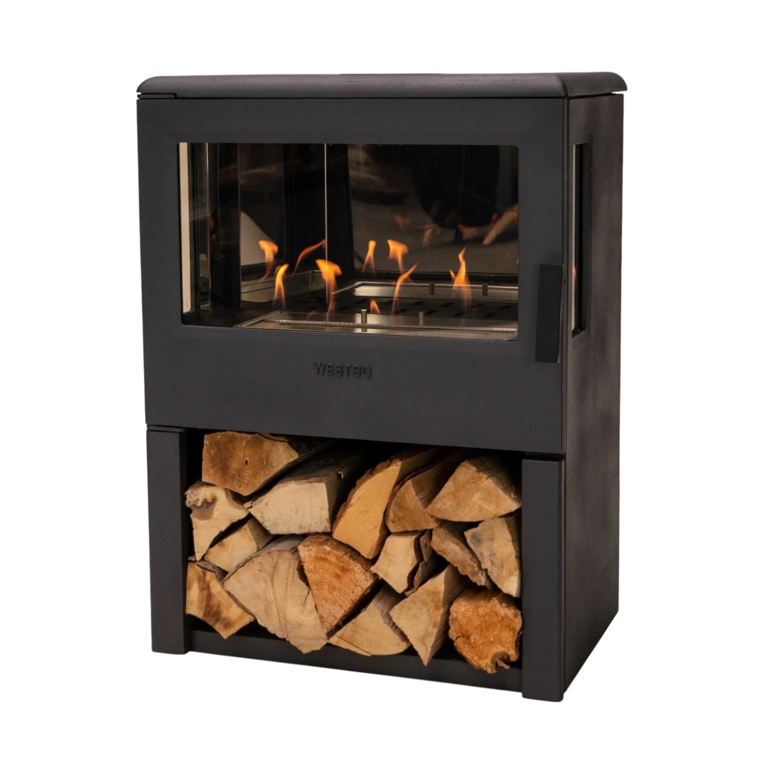 Nobel 75 – Freestanding Bioethanol Fireplace in Cast Iron