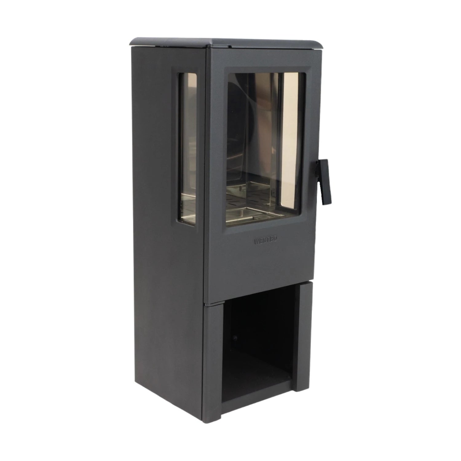 Nobel 90 - Black ethanol fireplace in Cast Iron